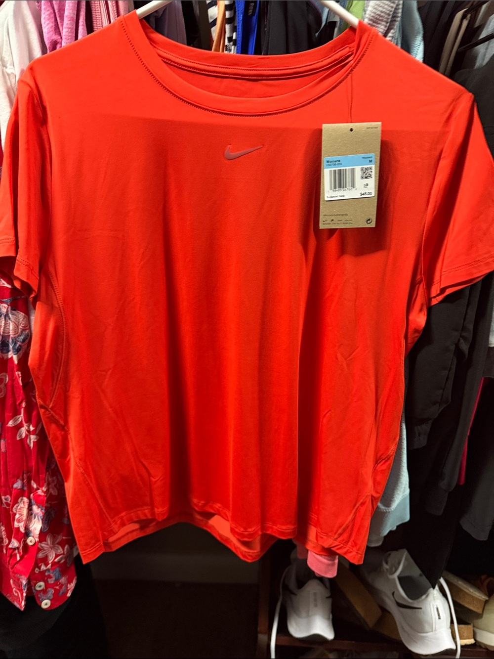 Nike One Women’s Short Sleeve Athletic Tee —  Orange